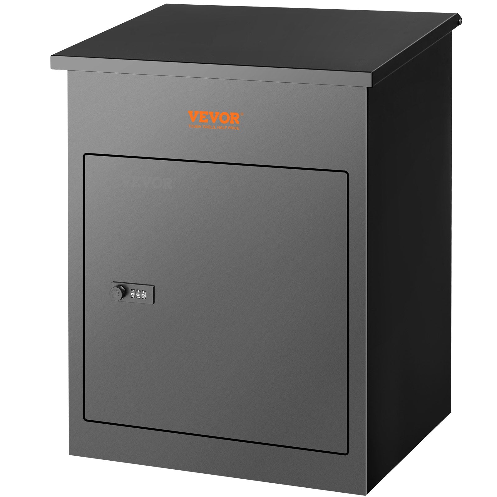 VEVOR Mailboxes for Outside 17.3"x13.8"x22.8", Galvanized Steel Package Delivery Boxes for Outside with Coded Lock, Anti-Theft Baffle, IPX3 Waterproof Delivery Box for Packages for Porch, Curbside 
