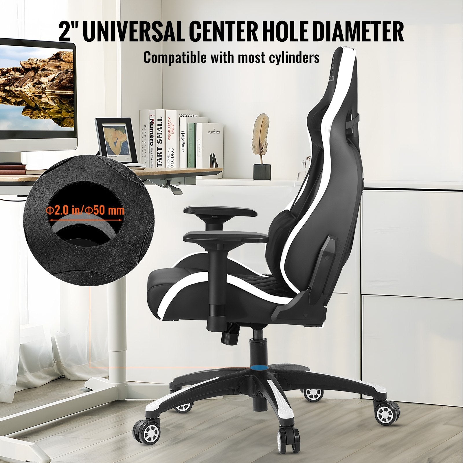 VEVOR Office Chair Base Replacement 28" Heavy Duty Swivel Chair Base 2500 lbs 
