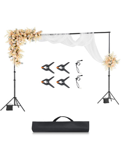VEVOR Backdrop Stand Background Stand Kit 10 x 10 ft for Party & Photo Studio 