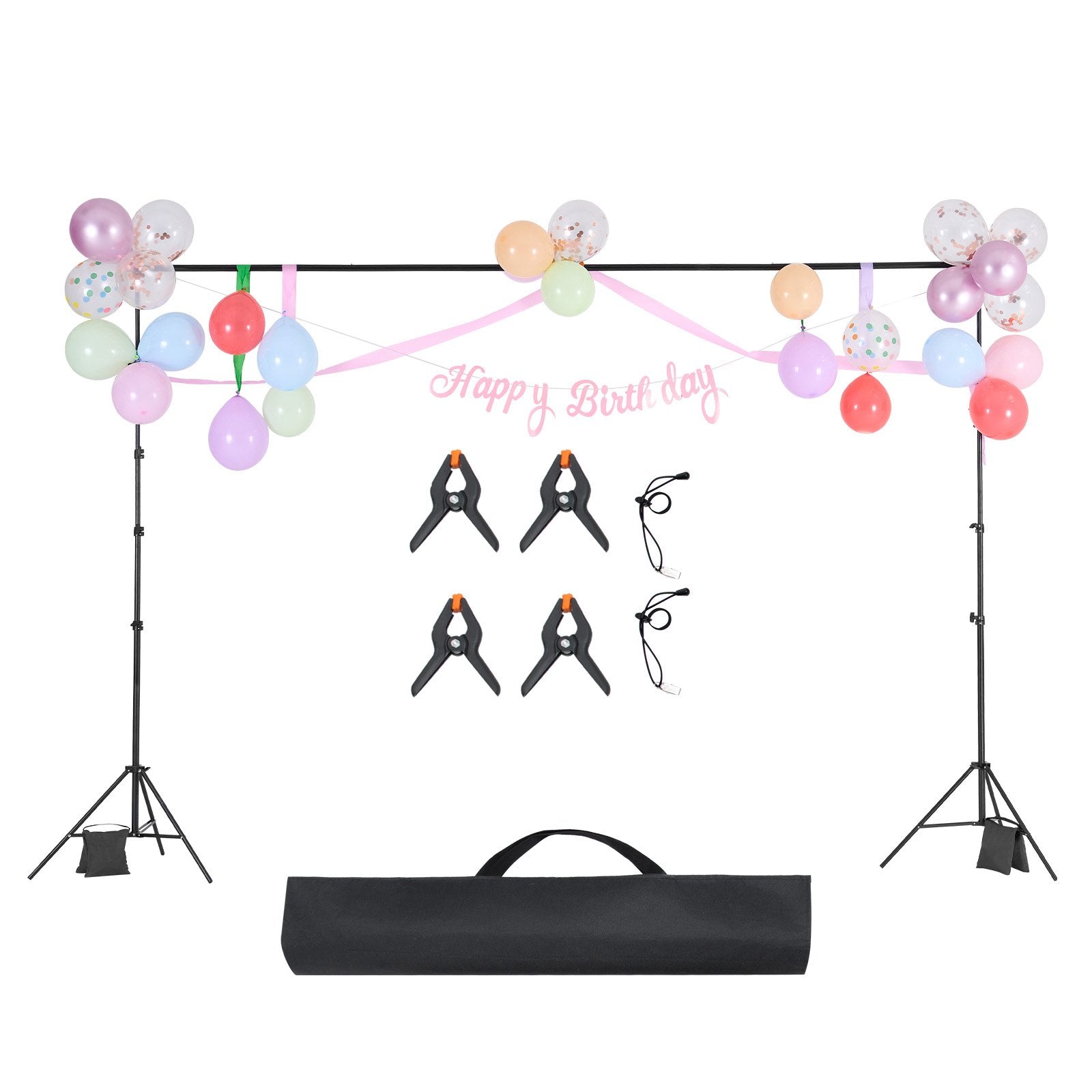 VEVOR Backdrop Stand Background Stand Kit 10 x 10 ft for Party & Photo Studio 
