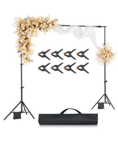 VEVOR Backdrop Stand Background Stand Kit 7 x 10 ft for Party & Photo Studio 