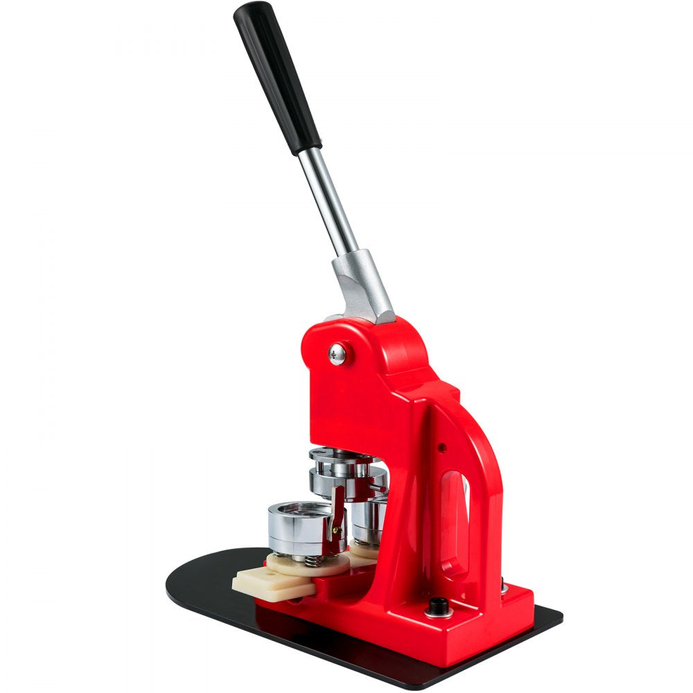 VEVOR Button Maker Machine, 32 mm (1.25 inch) Badge Punch Press Kit, Children DIY Gifts Pin Maker, Button Making Supplies with 500pcs Button Parts & Circle Cutter & Magic Book 