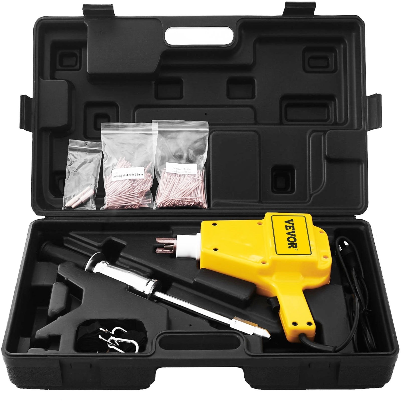 VEVOR Complete Electric Stud Welder Gun Body Dent Repair Kit w/ Puller Hammer 