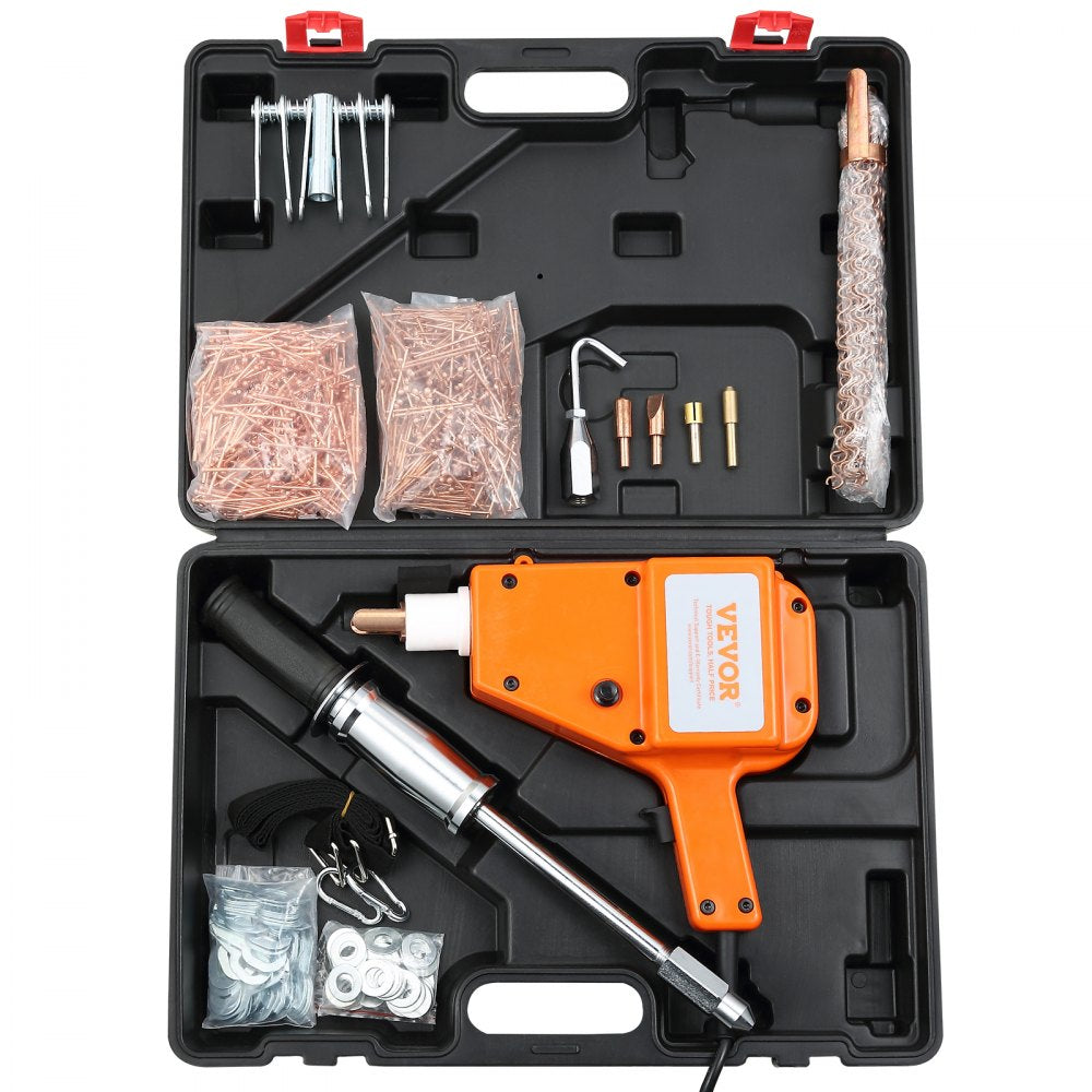 VEVOR Stud Welder Kit, 5500 Stud Welder Dent Repair Kit, 800VA Spot Welder Stud, 110V Welder Stud Kit, Stud Gun Dent Puller Kit with Complete Accessories, Dent Welder Repair for Auto Body Repairing 