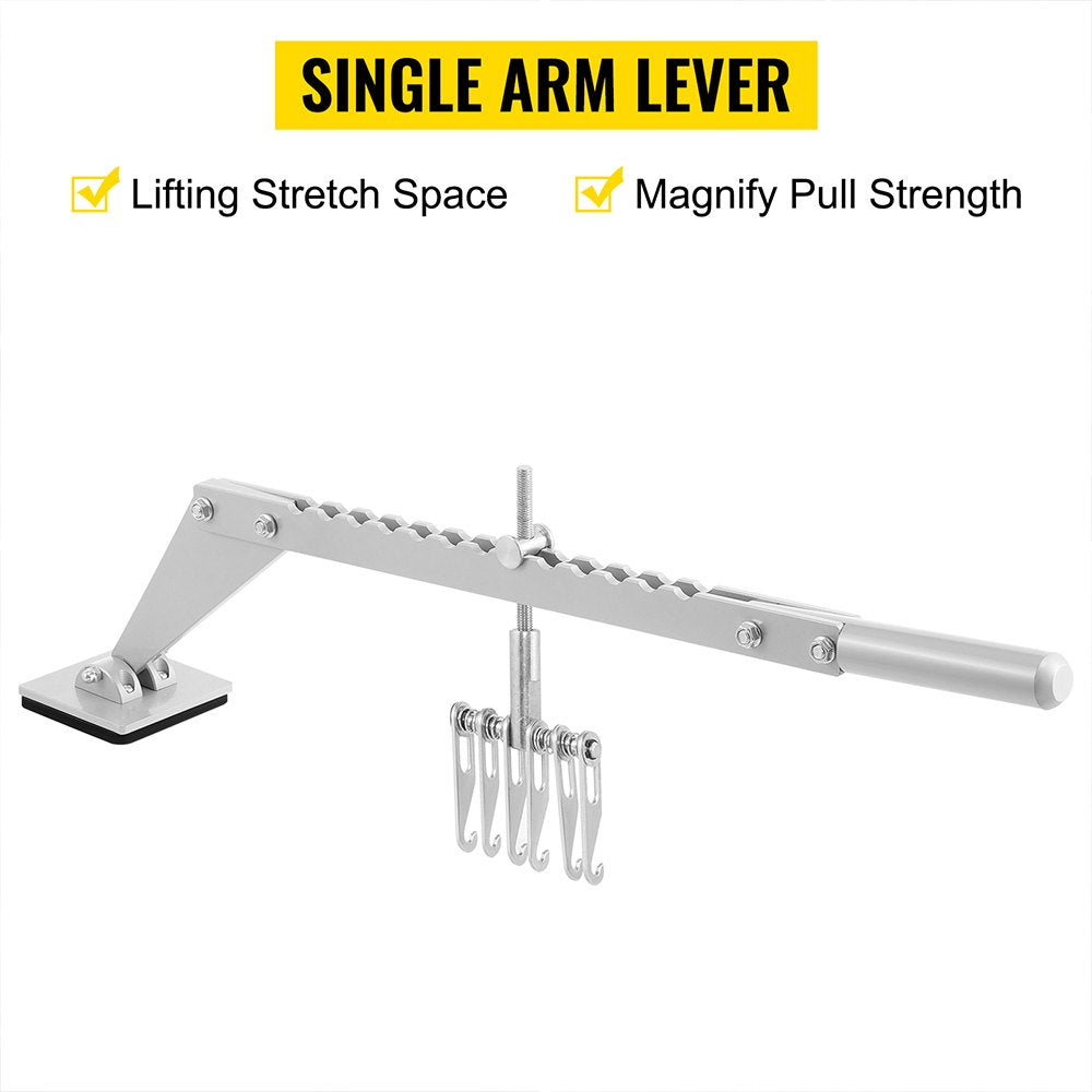 VEVOR Dent Pull Lever Bar 6 Claw Hook Dent Puller Single Leg Lifter Portable Dent Pull Bar Aluminum Alloy for Car Dent Repairing 