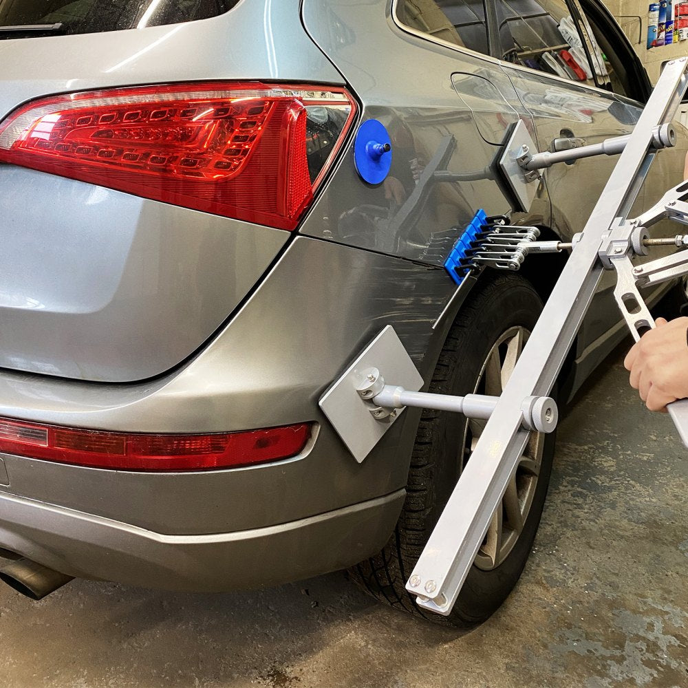 VEVOR Car Dent Puller Kit, 85CM Dent Pull Lever 6 Claw Hook Accessories, Paintless Dent Removal Kit Dent Pull Lever Bar Kit for Auto Body Repair Door Dings and Hail Damage 