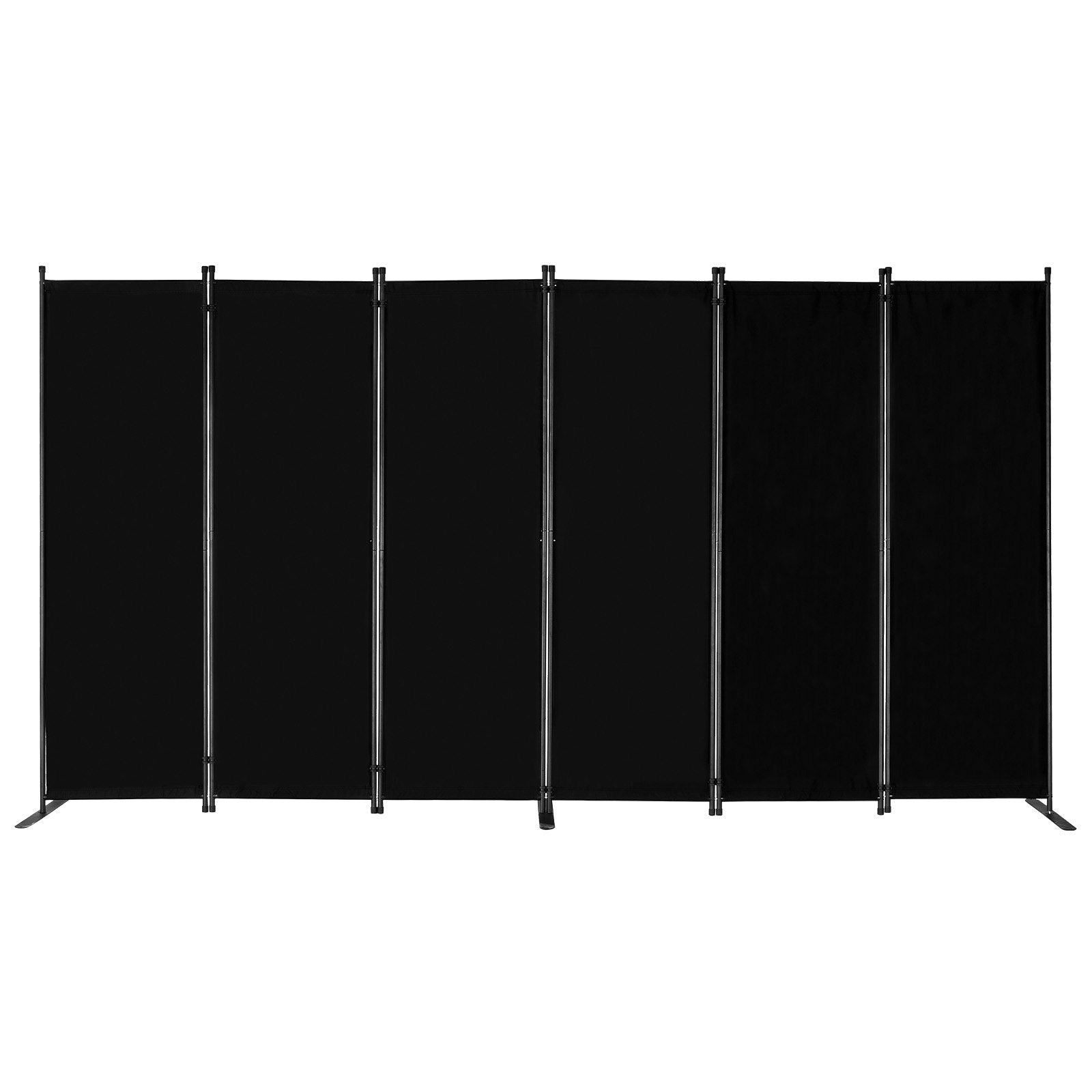 VEVOR Room Divider 6 Panels Fabric Room Privacy Screen for Office Bedroom Black 