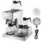 VEVOR Commercial Drip Coffee Maker, 12 Cups Coffee-Maker Machine with 4 Glass Carafes and 4 Decanter Warmer Plates, Stainless Steel Drip Style Coffee Brewer, for Restaurant, Office, Coffee Shop & Home