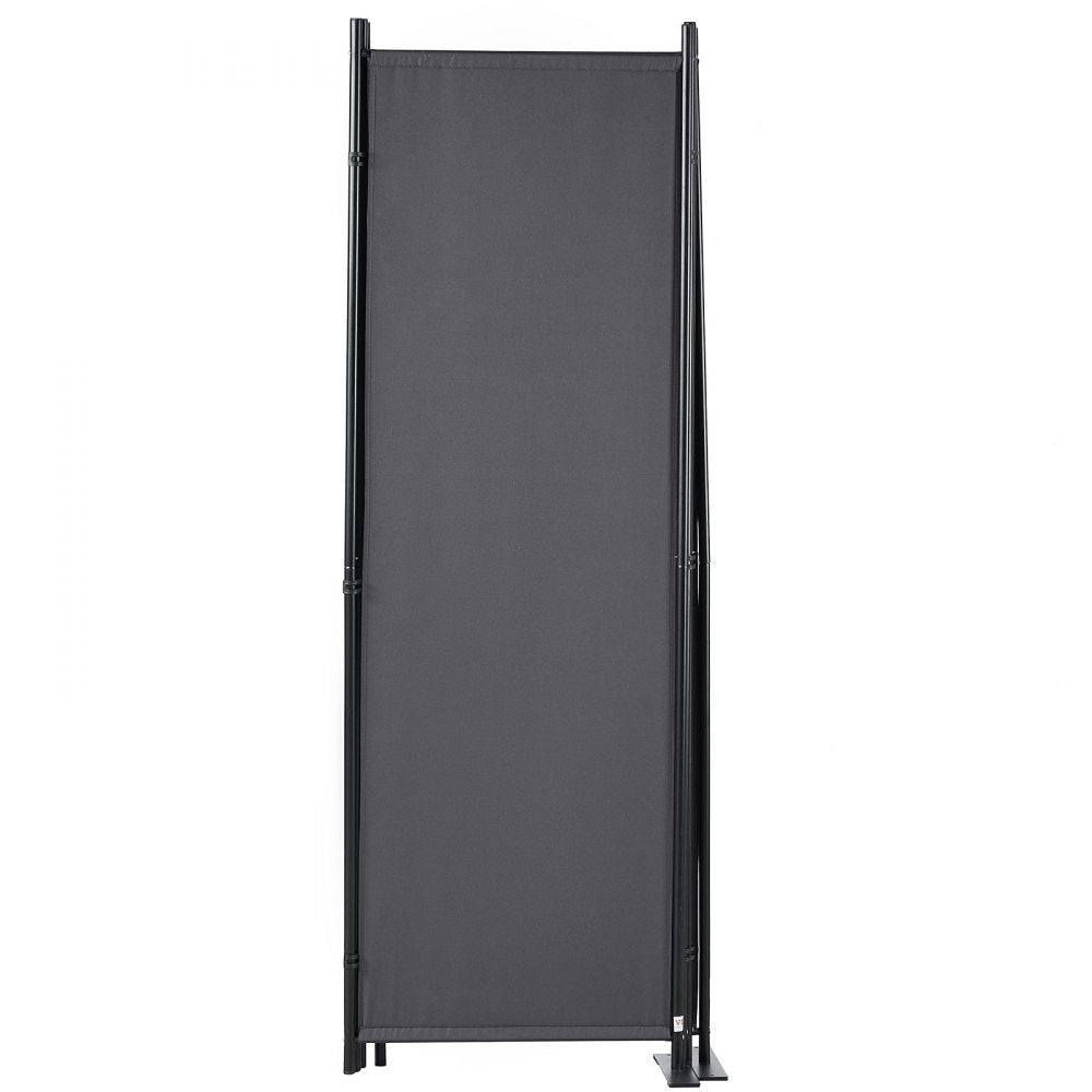 VEVOR Room Divider, 5.6 ft Room Dividers and Folding Privacy Screens (4-panel), Fabric Partition Room Dividers for Office, Bedroom, Dining Room, Study, Freestanding, Grey 