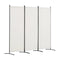 VEVOR Room Divider 3-Panel Folding Privacy Screen Fabric Partition Office White