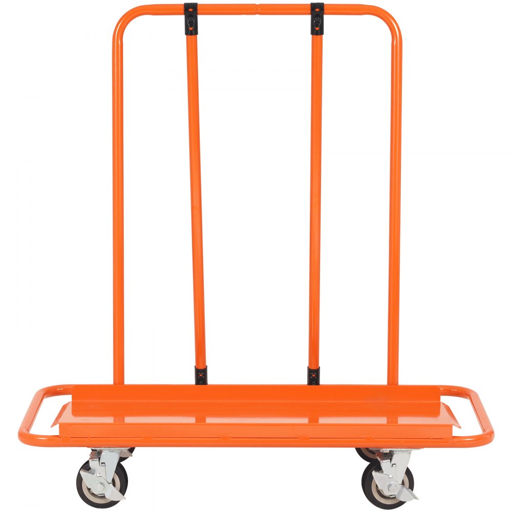 VEVOR Drywall Cart, 3000 LBS Panel Dolly Cart with 45.28" x 21.8" Deck and 5" Swivel Wheels, Heavy-Duty Drywall Sheet Cart, Handling Wall Panel, Sheetrock, Lumber, for Garage, Home, Warehouse 