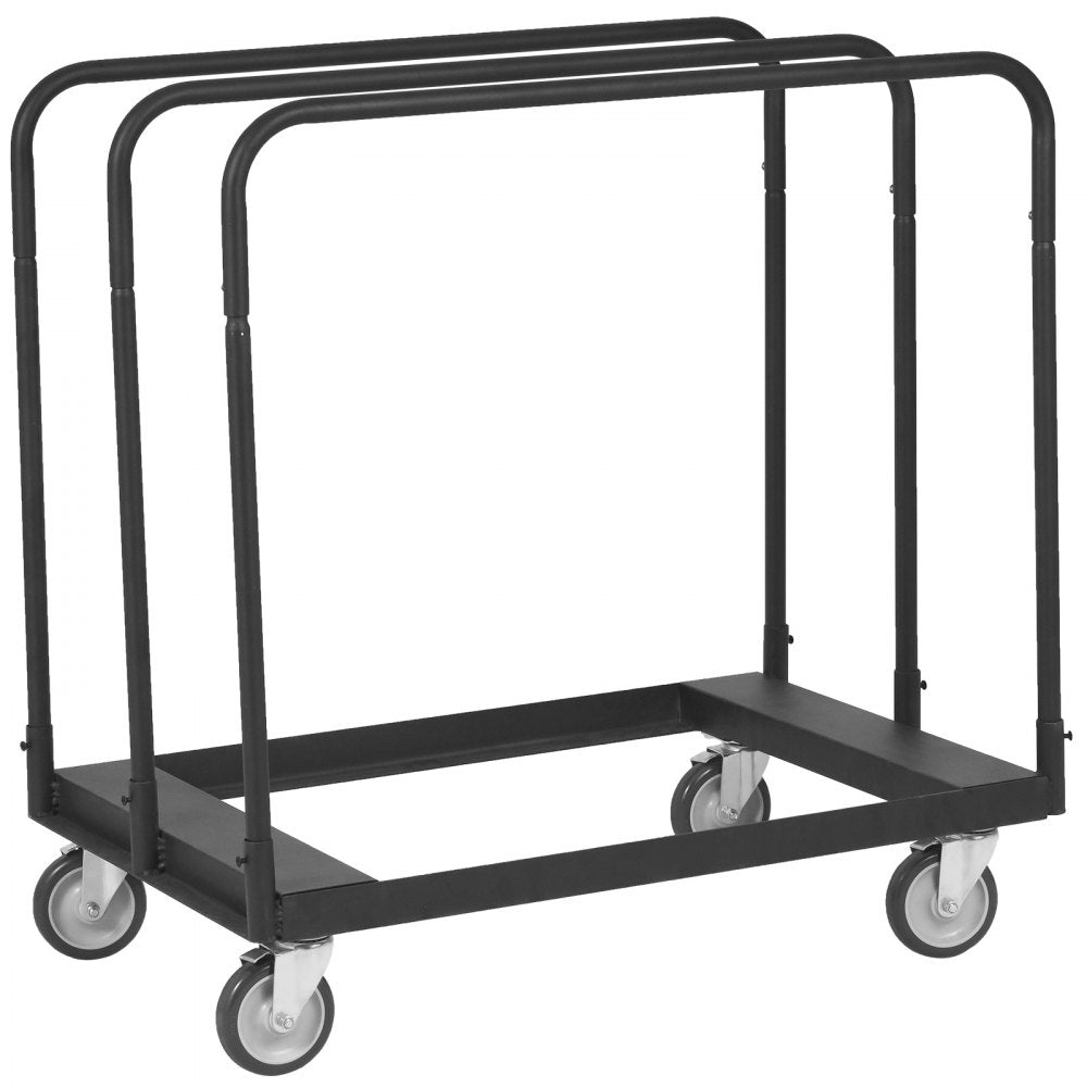 VEVOR Drywall Cart, 1500 LBS Panel Dolly Cart with 36.02" x 24.02" Deck and 5" Swivel Wheels, Heavy-Duty Drywall Sheet Cart, Handling Wall Panel, Sheetrock, Lumber, for Garage, Home, Warehouse 