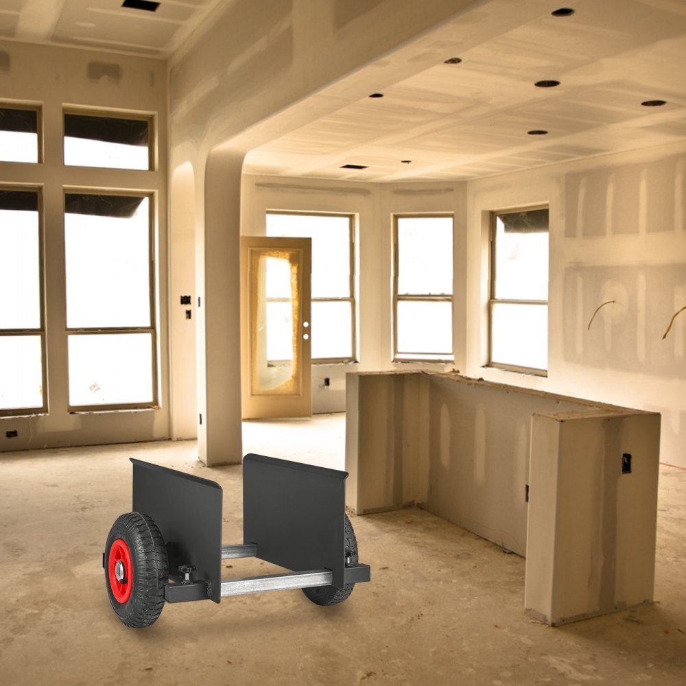 VEVOR Panel Dolly, 600LBS Capacity Slab Dolly, Heavy-duty Drywall Mover with 8" Pneumatic Wheels, Adjustable Clamp Panel Cart for Drywall Sheet, Material Handling, All Terrain Moving Cart 