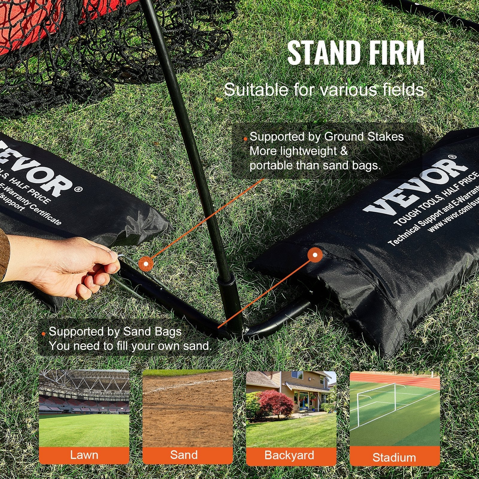 VEVOR 9 Hole Baseball Net, 36"x30" Softball Baseball Training Equipment for Hitting Pitching Practice, Portable Quick Assembly Trainer Aid with Carry Bag, Strike Zone, Ground Stakes, for Youth Adults 