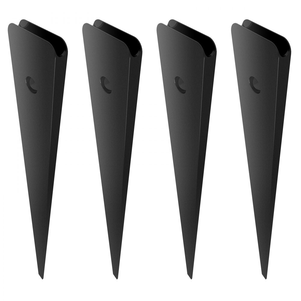 VEVOR Staircase Metal Balusters, 38'' x 1'' Flat Aluminum Alloy Decorative Banister Spindles, 72 Pack Deck Baluster with Screws, Classic Hollow Deck Railing Satin Black Powder Coated for Porch 