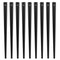 VEVOR Staircase Metal Balusters, 32.28'' x 1'' Flat Aluminum Alloy Decorative Banister Spindles, 51 Pack Deck Baluster with Screws, Classic Hollow Deck Railing Satin Black Powder Coated for Porch