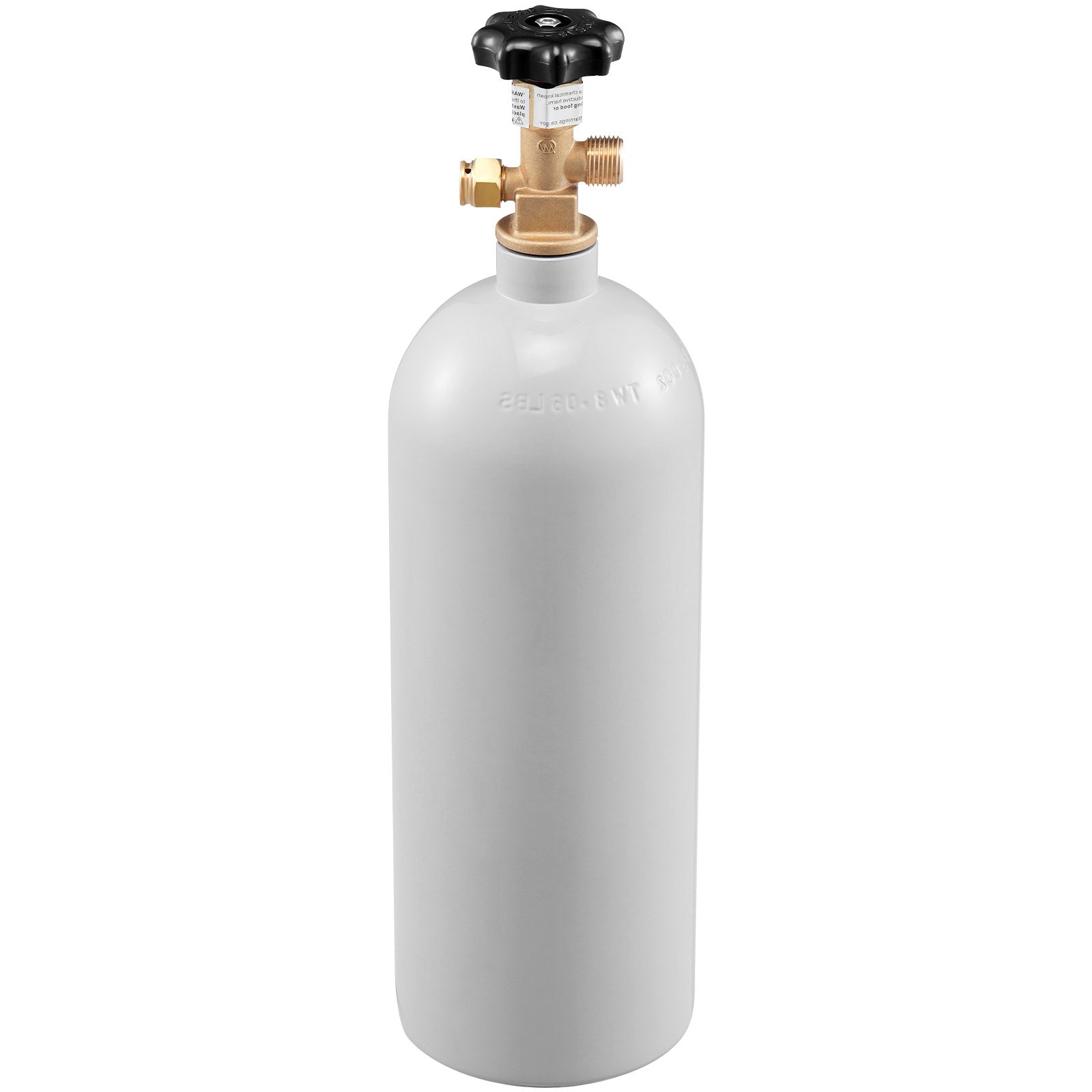 VEVOR 5 Lbs CO2 Tank Aluminum Gas Cylinder, Brand New CO2 Cylinder with Gray Spray Coating, CO2 Air Tank with CGA320 Valve, For Dispensing Draft Soda Beer 