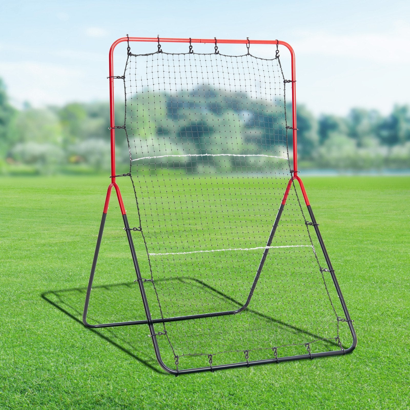 VEVOR Baseball And Softball Rebounder Net 3x4.5 ft PitchBack 3-Way Trainer 