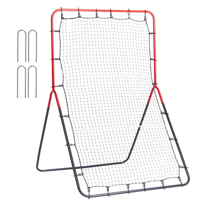 VEVOR Baseball And Softball Rebounder Net 3x4.5 ft PitchBack 3-Way Trainer 