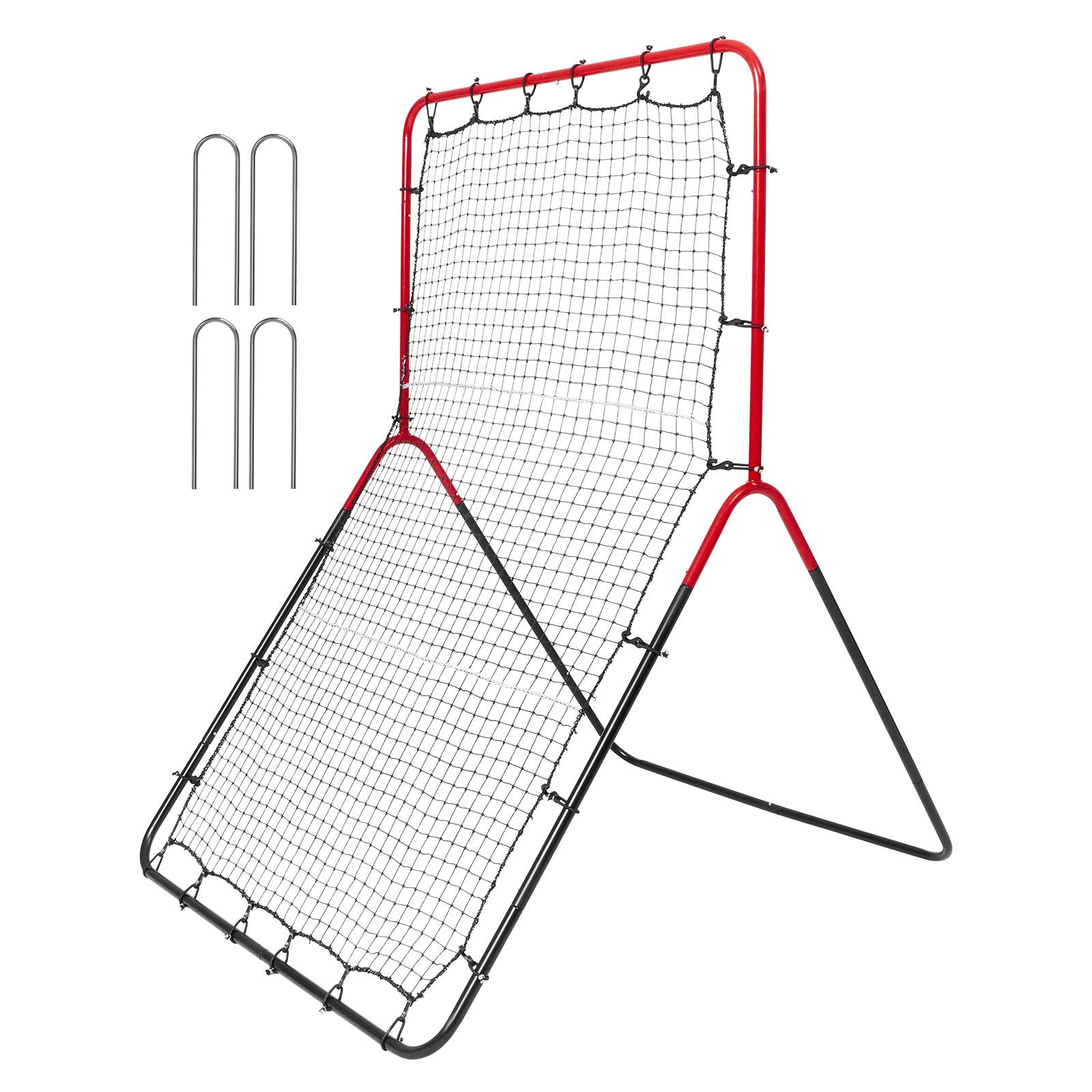 VEVOR Baseball And Softball Rebounder Net 3x4.5 ft PitchBack 3-Way Trainer 