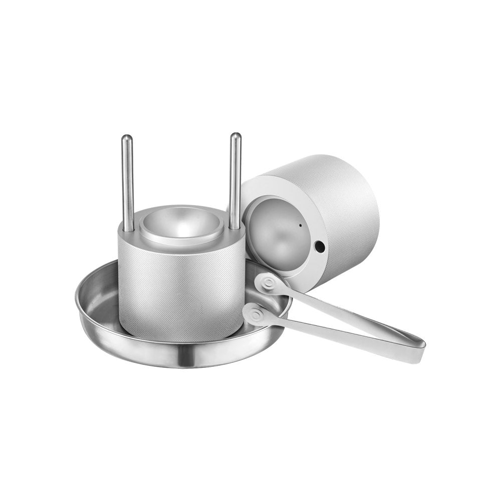 VEVOR Ice Ball Press Ice Ball Maker 2.1"/53mm Ice Press Kit for Whiskey Silver 