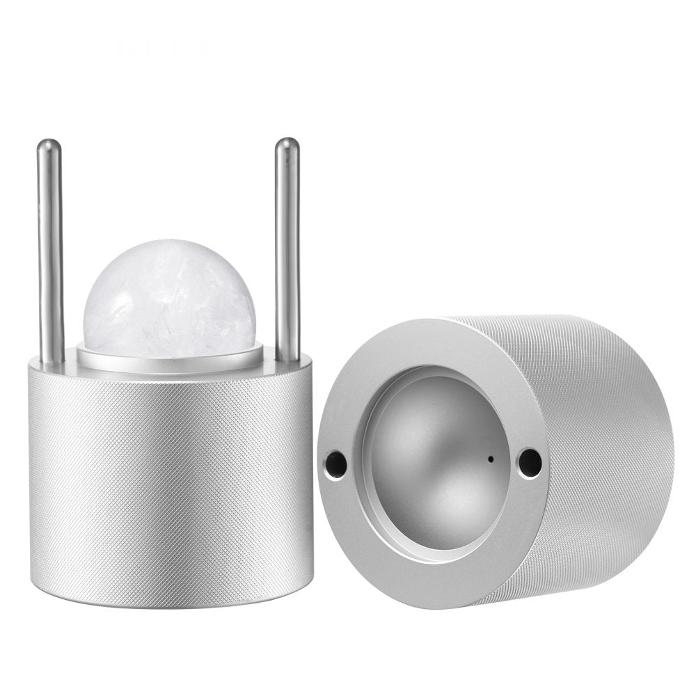 VEVOR Ice Ball Press Ice Ball Maker 2.1"/53mm Ice Press Kit for Whiskey Silver 