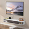 VEVOR Floating TV Stand 47 in Entertainment Center Power with Cable Hole White