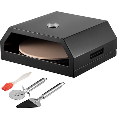VEVOR Pizza Oven Kit,Stainless Steel Portable Pizza Oven for Gas, Pizza Oven Set with Professional Pizza Baking Tools Including 12\" Cordierite Pizza Stone, Pizza Shovel, Pizza Cutter, Thermometer. 
