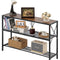 VEVOR Narrow Console Sofa Table Couch Table 3-Tier for Entryway & Living Room