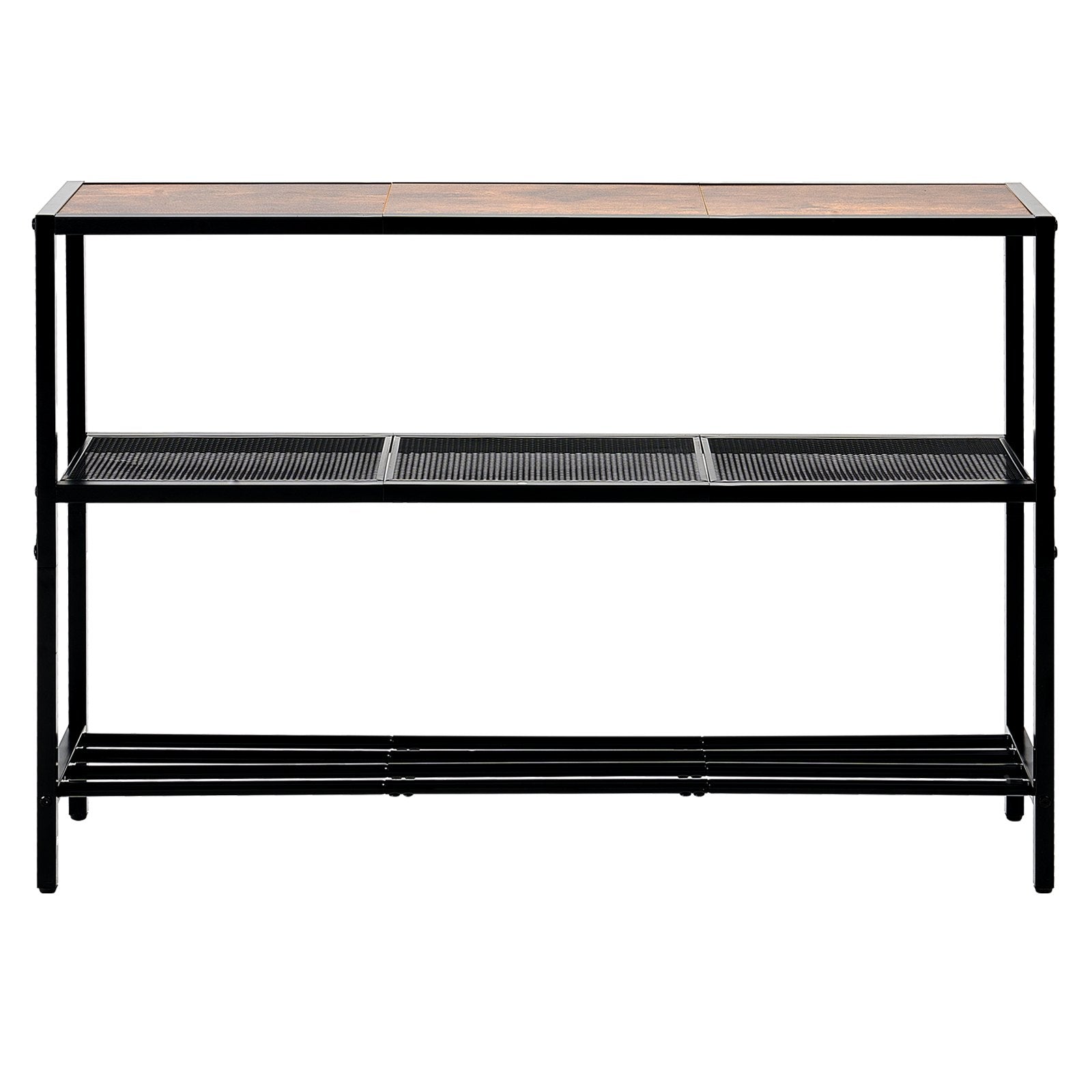 VEVOR Narrow Console Sofa Table Couch Table 3-Tier for Entryway & Living Room 