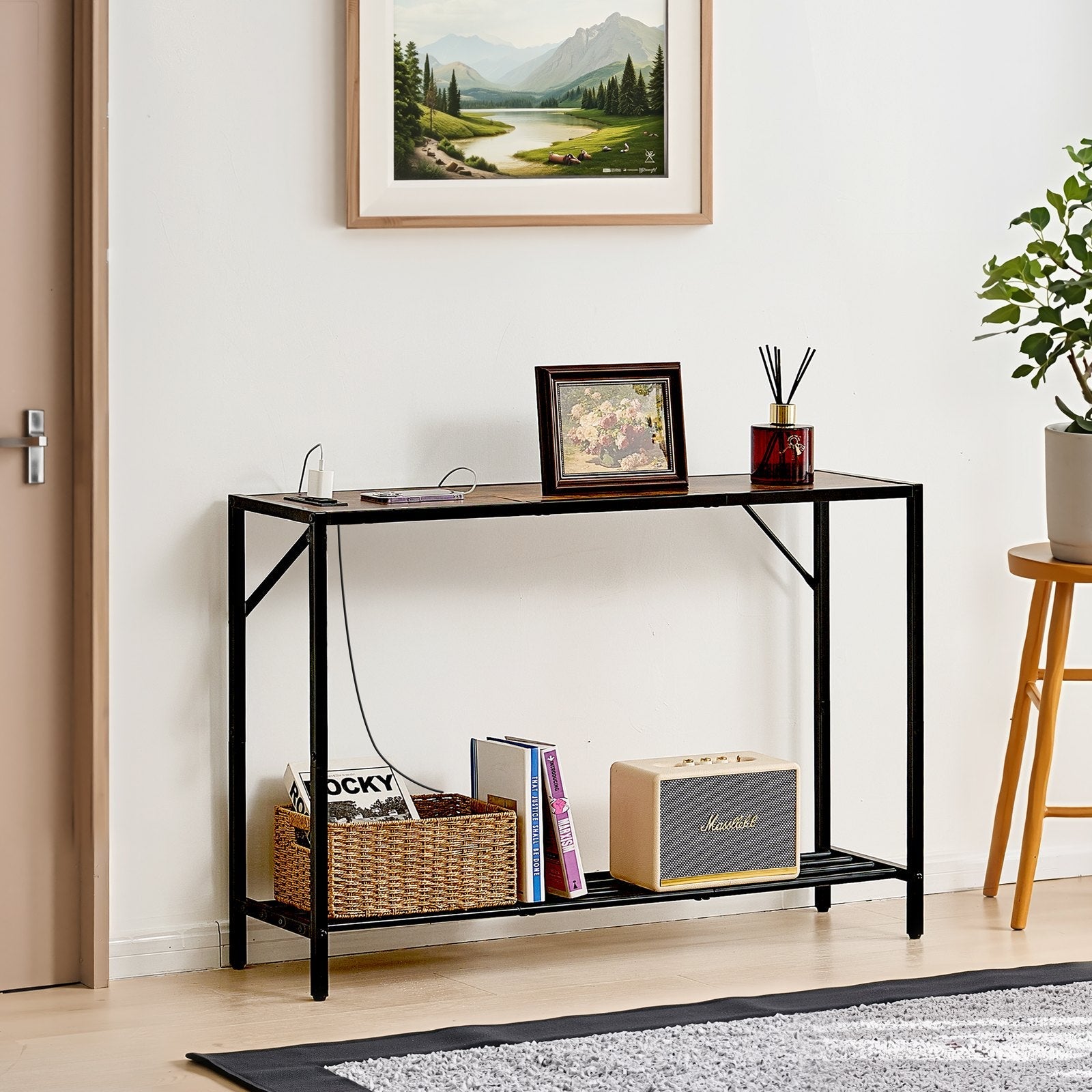 VEVOR Narrow Console Sofa Table Couch Table 41.7 in for Entryway & Living Room 