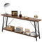 VEVOR Narrow Console Sofa Table Couch Table 2-Tier for Entryway & Living Room