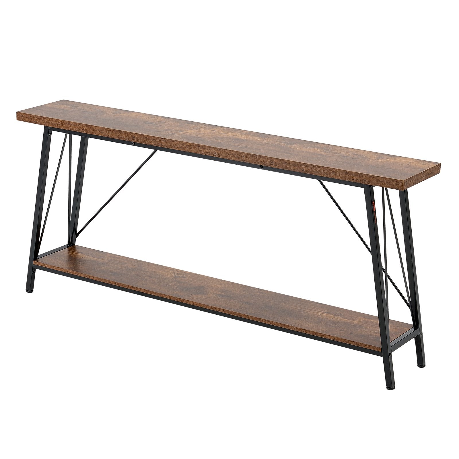 VEVOR Narrow Console Sofa Table Couch Table 2-Tier for Entryway & Living Room 