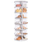 VEVOR 7-Tier Rotating Shoe Rack Tower 360° Spinning Shoe Display Carousel White