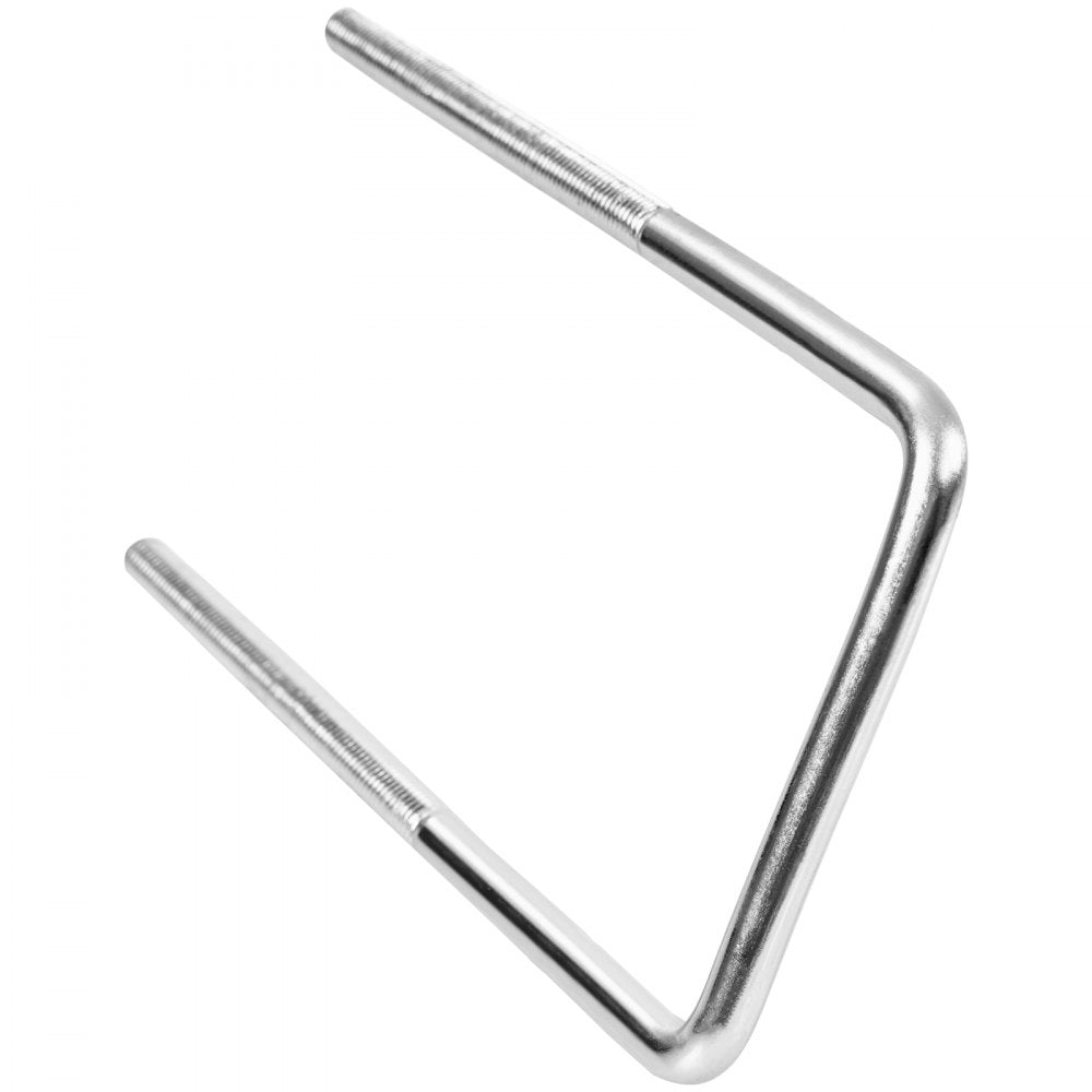 VEVOR U-Bolt Spare Tire Carrier, Zinc Plated Spare Tire Holder Bracket with Lock, 160 lbs Capacity, Fits Most 4 & 5 Lugs Wheels on 4", 4.5", 5" Bolt Patterns, for Trailer Tongue, Marine Trailer 