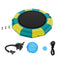 VEVOR Inflatable Water Bouncer, 13ft Recreational Water Trampoline, Portable Bounce Swim Platform with 3-Step Ladder & Electric Air Pump, Kids Adults Floating Rebounder for Pool, Lake, Water Sports