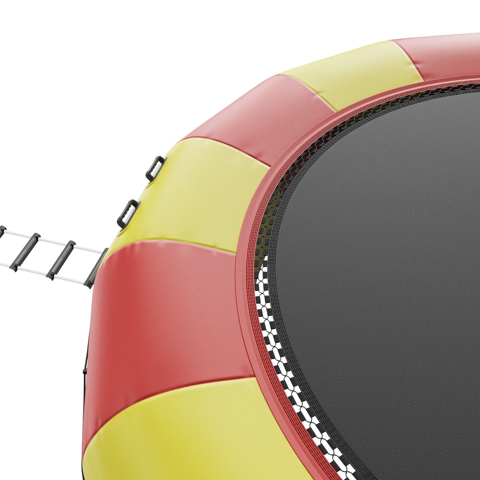 VEVOR Inflatable Water Bouncer, 17ft Recreational Water Trampoline, Portable Bounce Swim Platform with 5-Step Ladder & Electric Air Pump, Kids Adults Floating Rebounder for Pool, Lake, Water Sports 