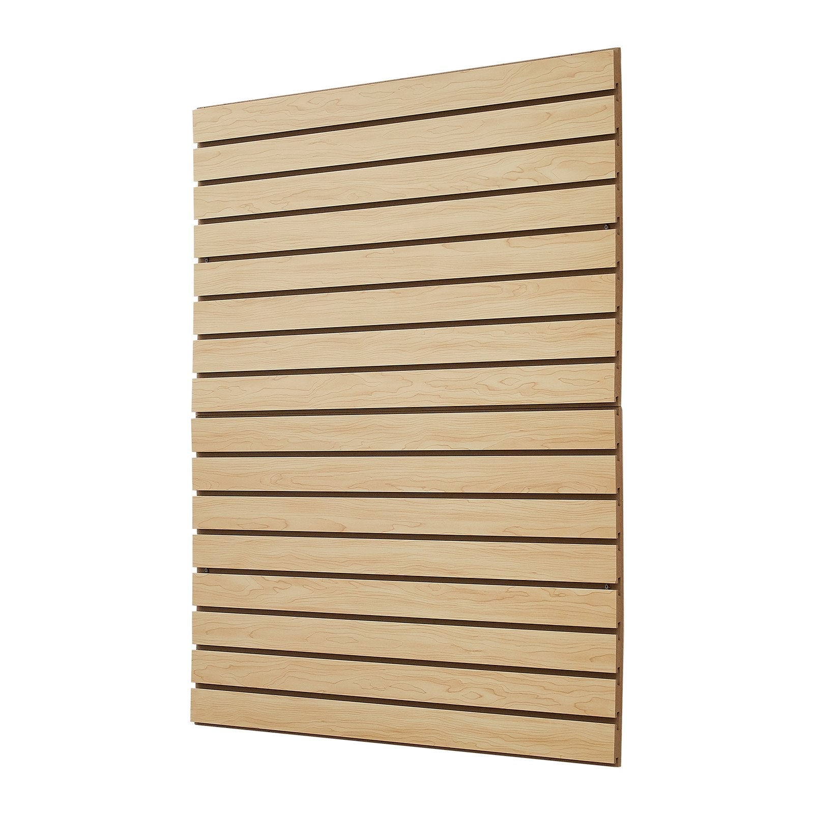 VEVOR 4 x 4 ft SlatWall Paneling MDF Natural Garage Slatwall with Modular Design 