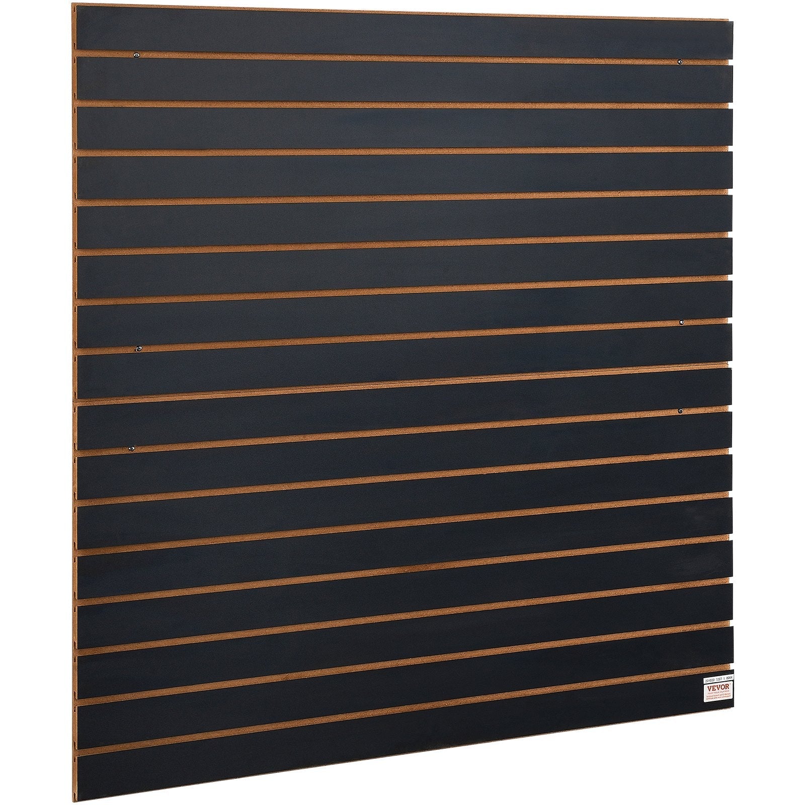 VEVOR Slatwall Panels, 4 ft x 2 ft Black Garage Wall Panels 24"H x 48"L (Set of 2 Panels), Heavy Duty Garage Wall Organizer Panels Display for Retail Store, Garage Wall, and Craft Storage Organization 