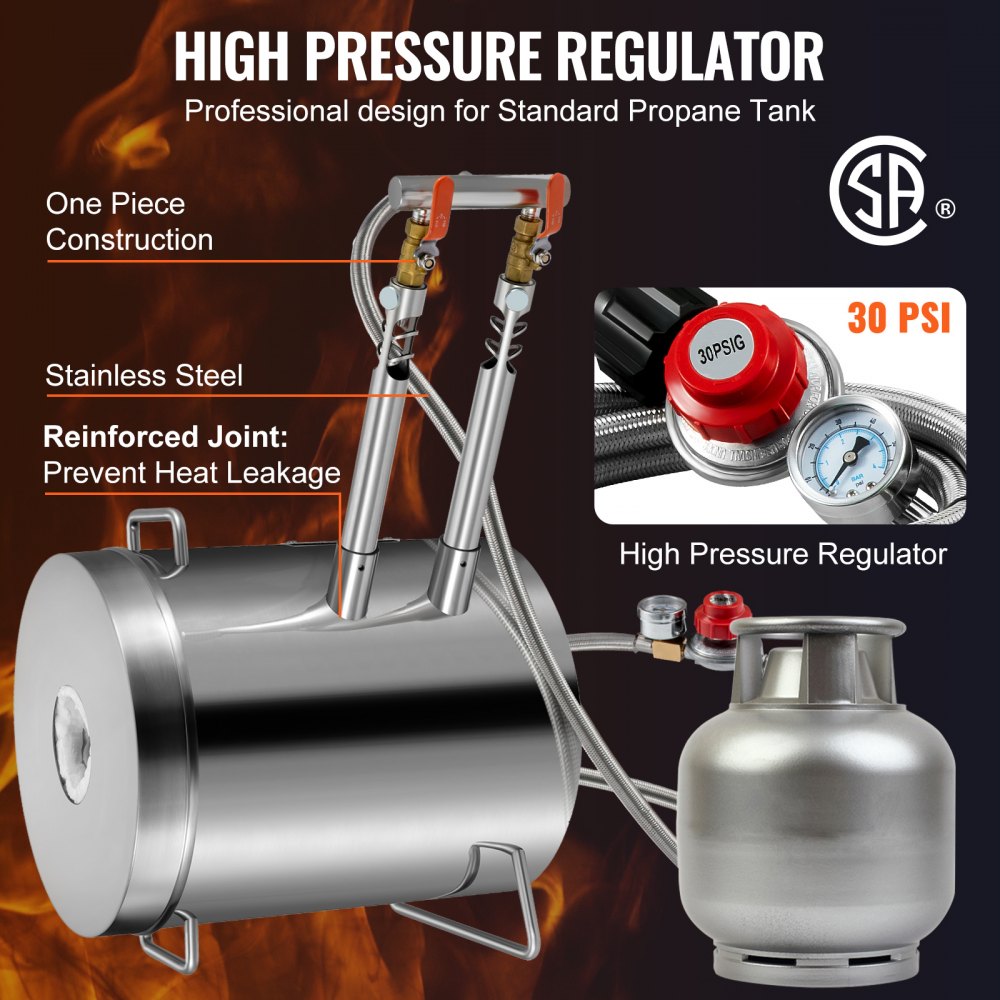 VEVOR 12KG Propane Smelting Furnace Kit Melting Furnace Double Burners 2700? 
