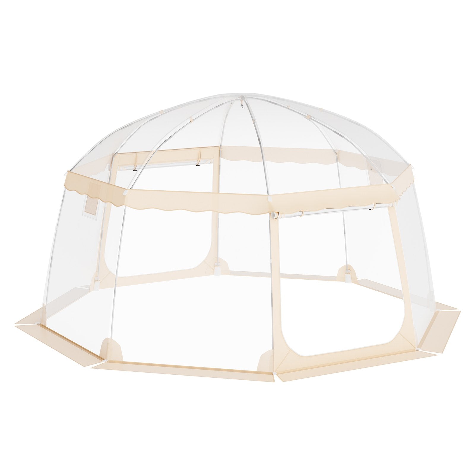 VEVOR Sports Tent Instant Pop-Up Tent Shelter Weather Proof 12-15 People Clear 