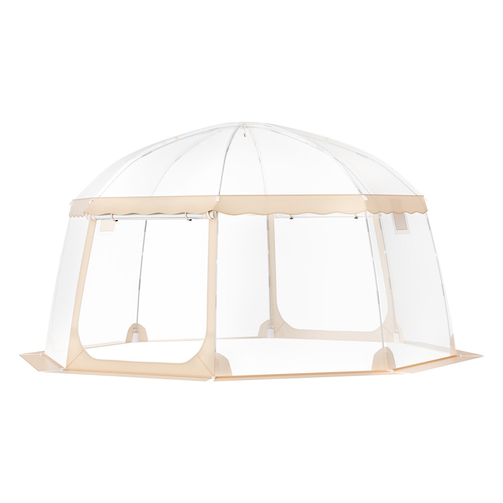 VEVOR Sports Tent Instant Pop-Up Tent Shelter Weather Proof 12-15 People Clear 