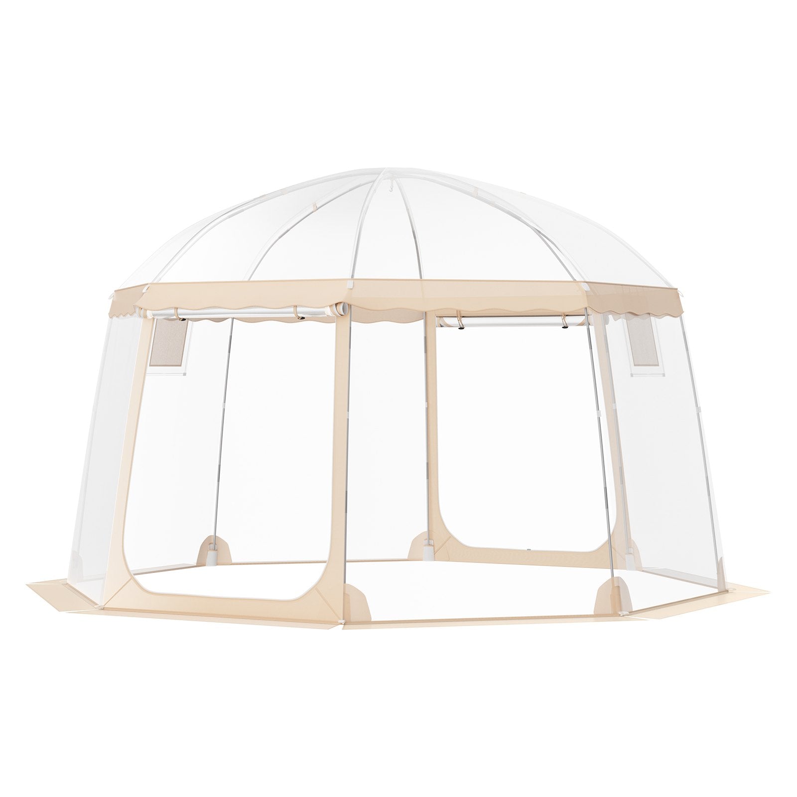 VEVOR Sports Tent Instant Pop-Up Tent Shelter Weather Proof 8-10 People Clear 