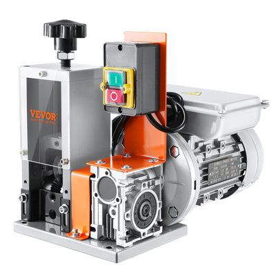 VEVOR Automatic Wire Stripping Machine, 0.06''-0.98'' Electric Motorized Cable Stripper, 180 W, 60 ft/min Wire Peeler with Visible Stripping Depth Reference, for Scrap Copper Recycling 