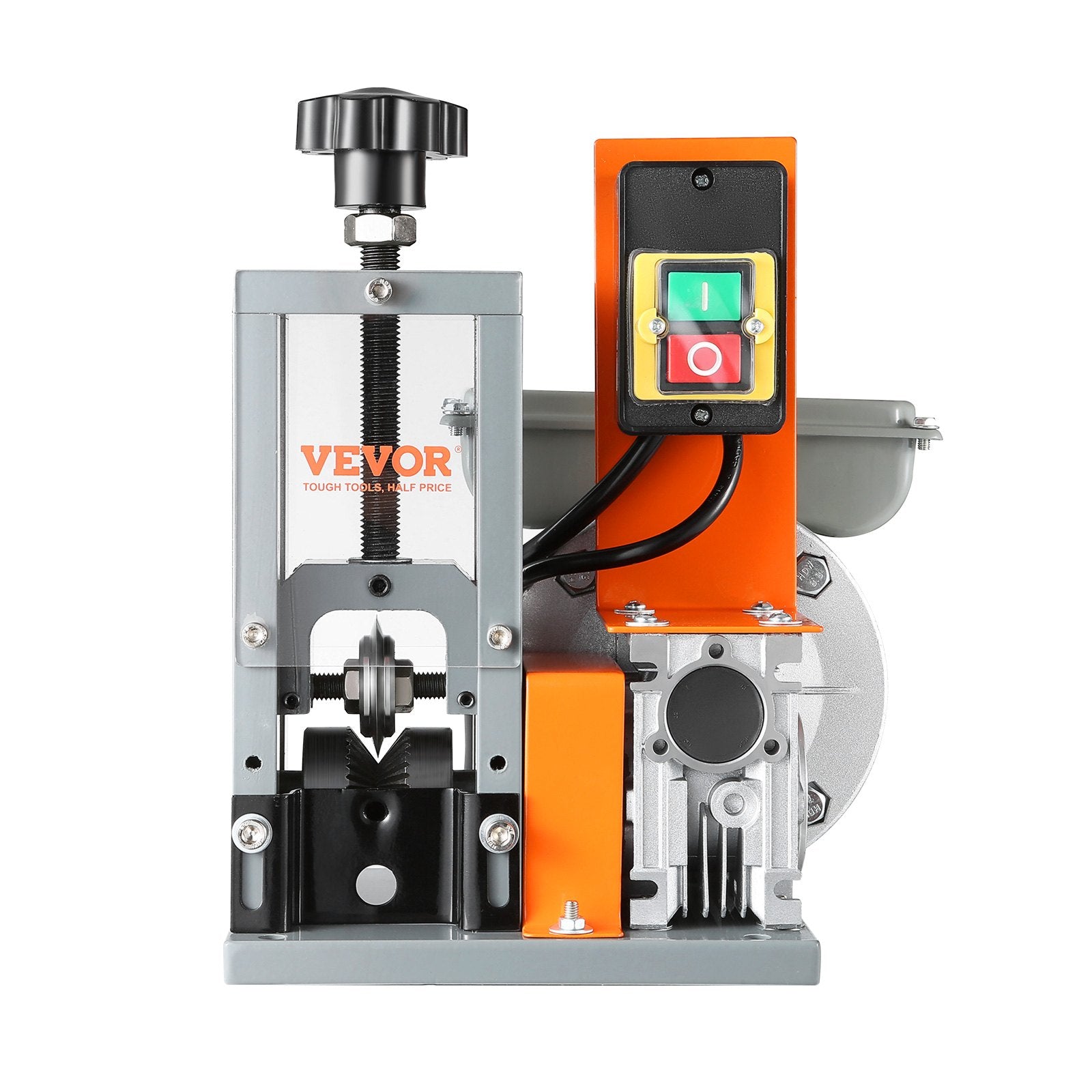 VEVOR Automatic Wire Stripping Machine, 0.06''-0.98'' Electric Motorized Cable Stripper, 180 W, 60 ft/min Wire Peeler with Visible Stripping Depth Reference, for Scrap Copper Recycling 