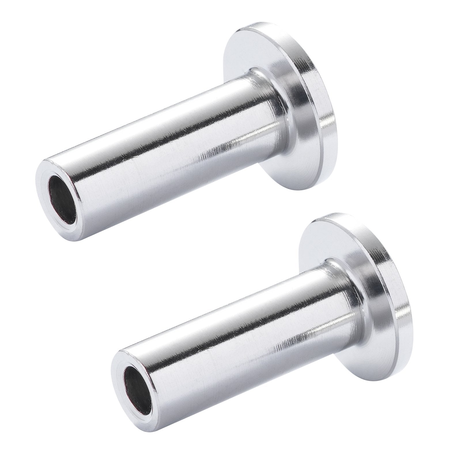 VEVOR 81 Pack T316 Stainless Steel Protector Sleeves for 1/8" Wire Rope Cable Railing, DIY Balustrade T316 Marine Grade, Come with A Free Drill Bit, Silver 