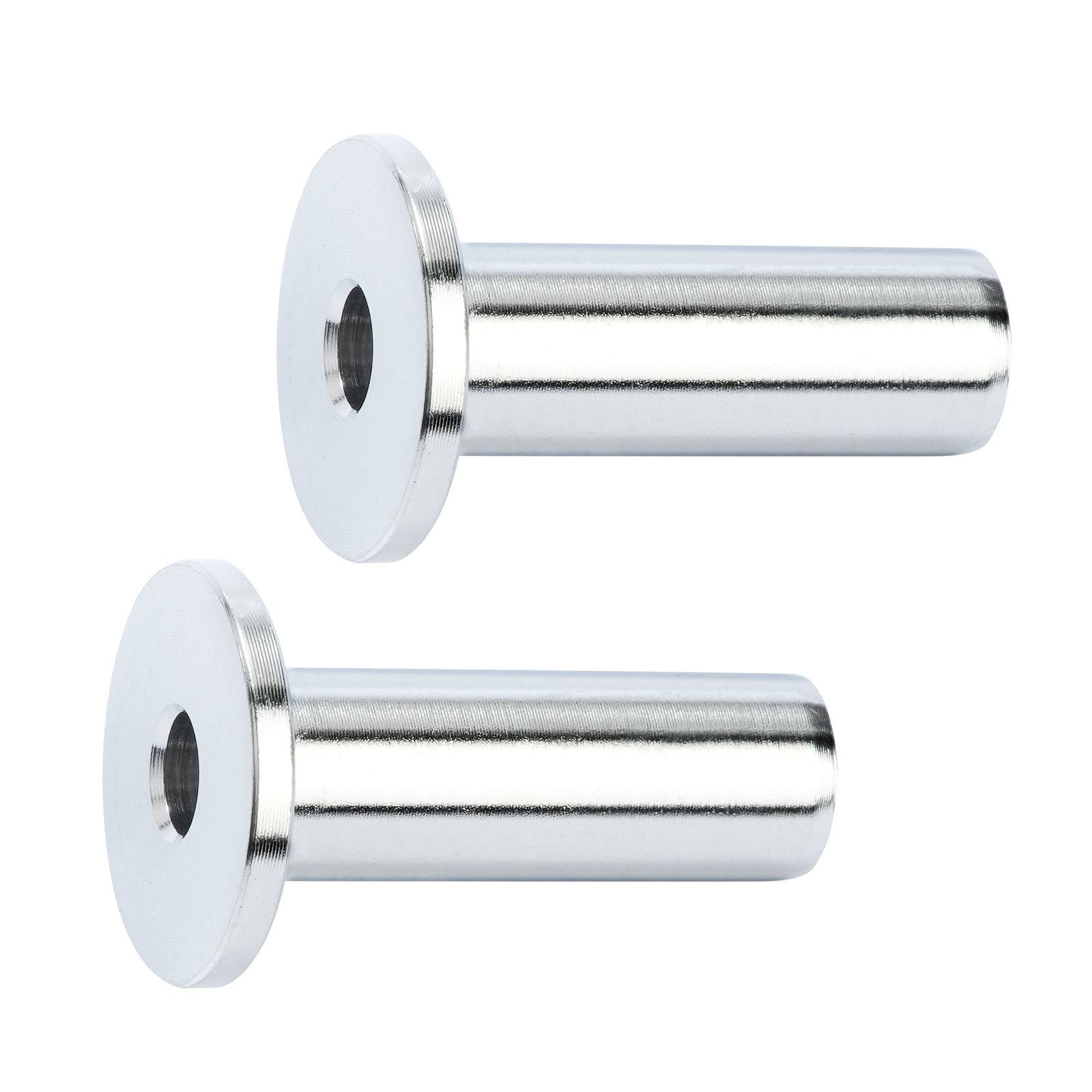 VEVOR 121 Pack T316 Stainless Steel Protector Sleeves for 1/8" Wire Rope Cable Railing, DIY Balustrade T316 Marine Grade, Come with A Free Drill Bit, Silver 