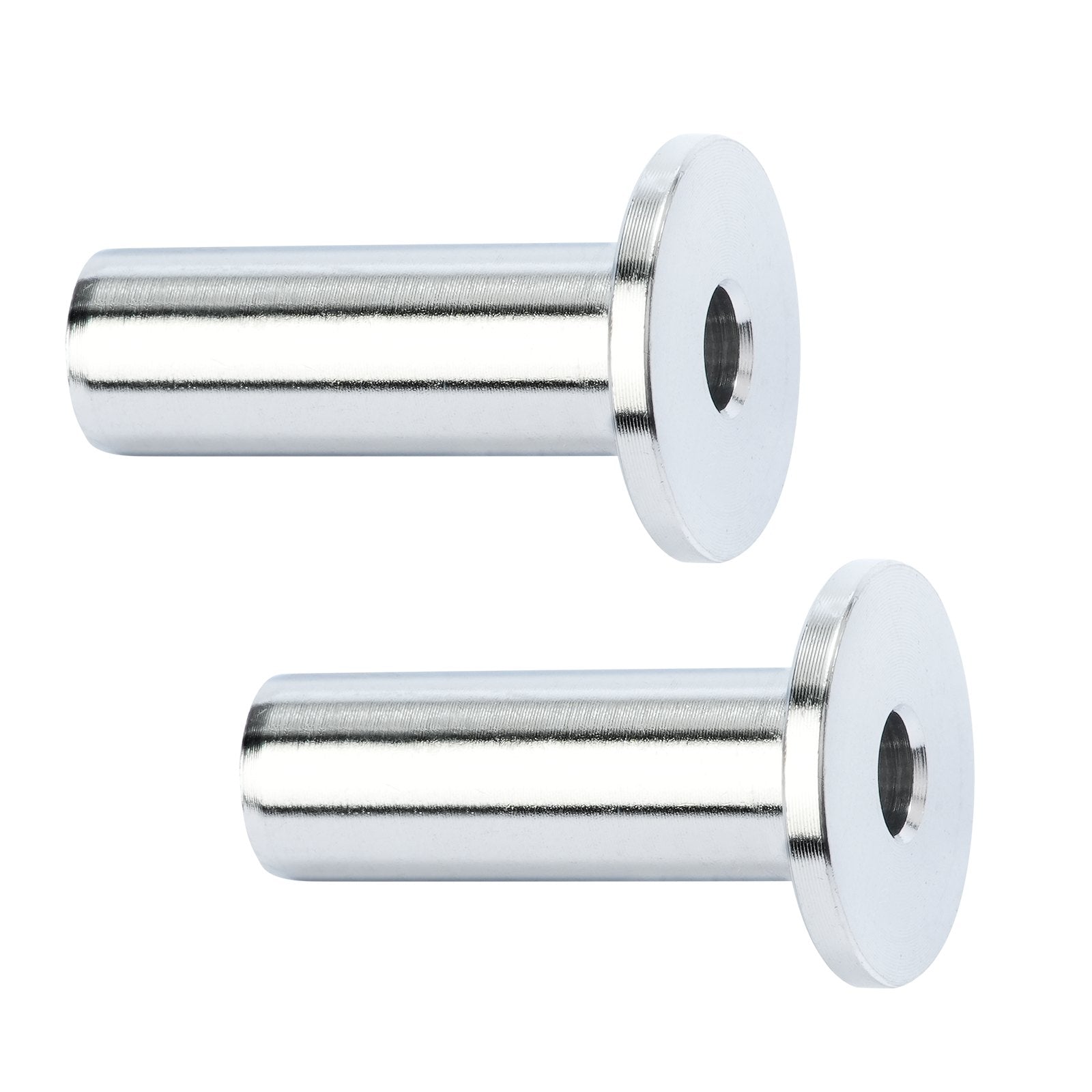 VEVOR 121 Pack T316 Stainless Steel Protector Sleeves for 1/8" Wire Rope Cable Railing, DIY Balustrade T316 Marine Grade, Come with A Free Drill Bit, Silver 