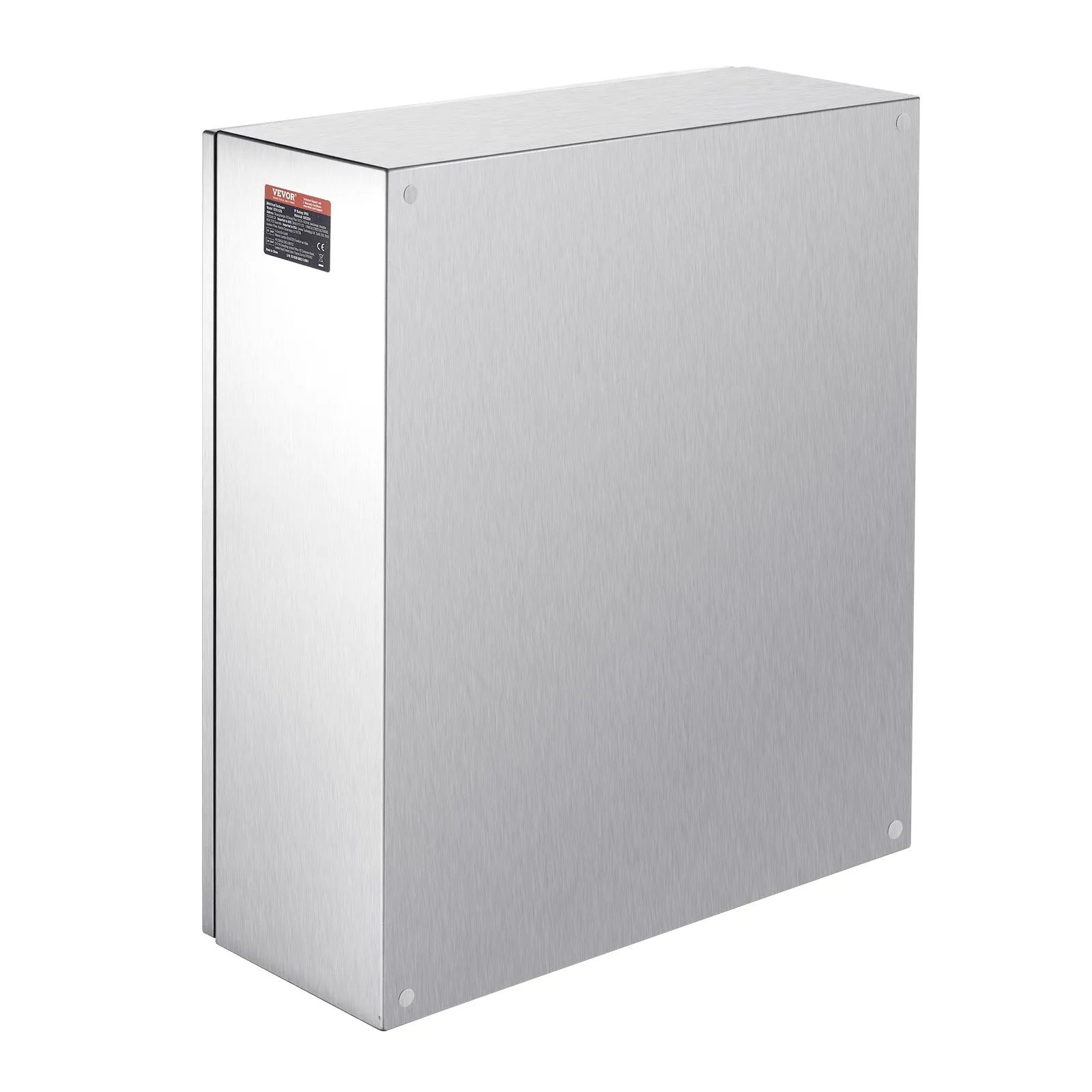 VEVOR Steel Electrical Box, 24"x 20"x 8", 304 Stainless Steel Electrical Enclosure Box, Wall-Mounted Outdoor Electrical Electronic Equipment Enclosure with Mounting Plate Hinges Lock, IP66 Waterproof