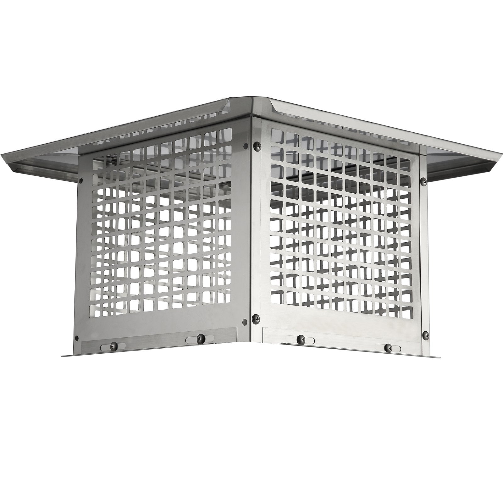 VEVOR Chimney Cap, 12 x 12 inch, 304 Stainless Steel Fireplace Chimney Cover, Not Easily Toppled & Practical Accessories & Easy Installation, Fits Mesh Flue Covers Outside Clay Flue Shingles, Silver 